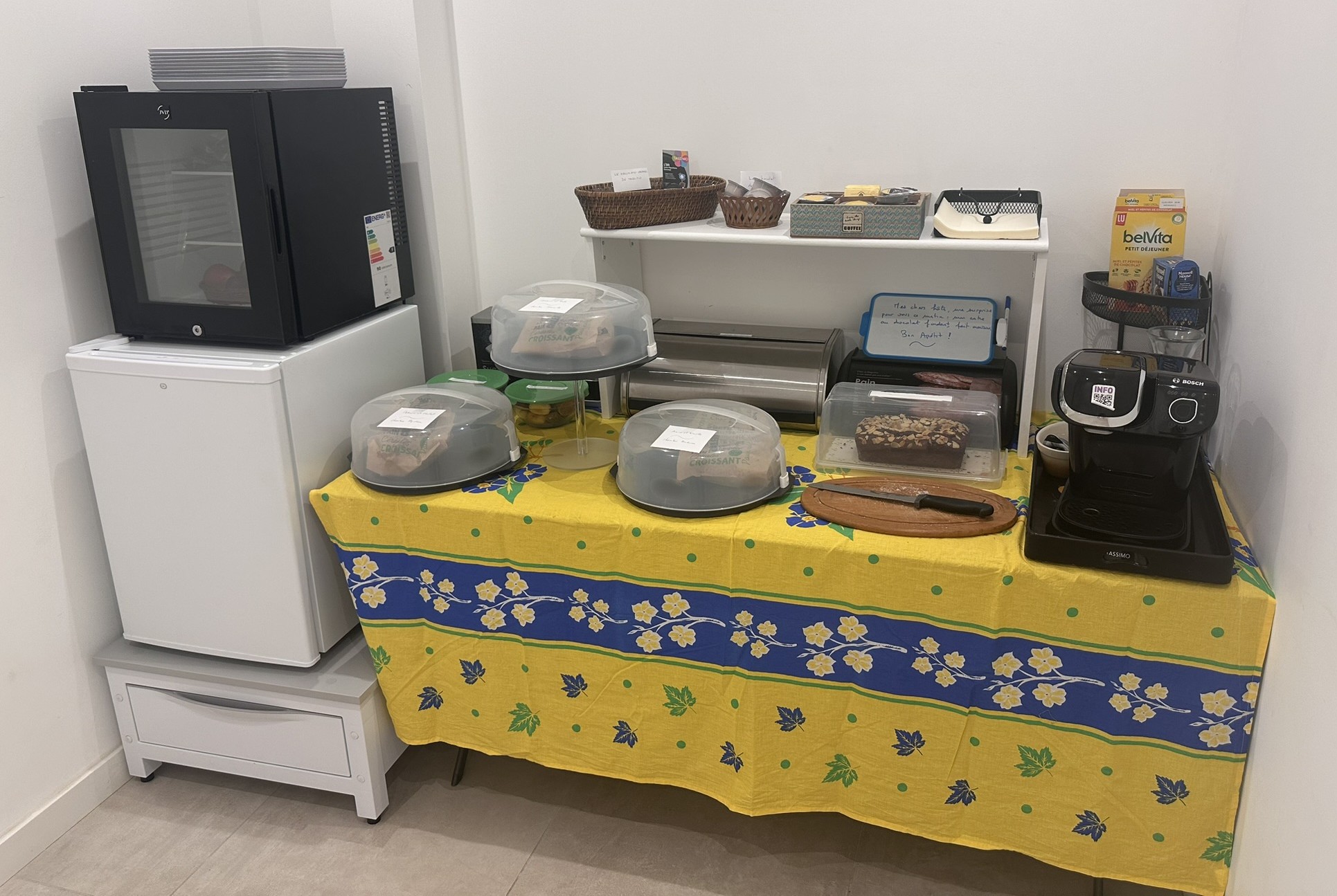 Le buffet du petit déjeuner